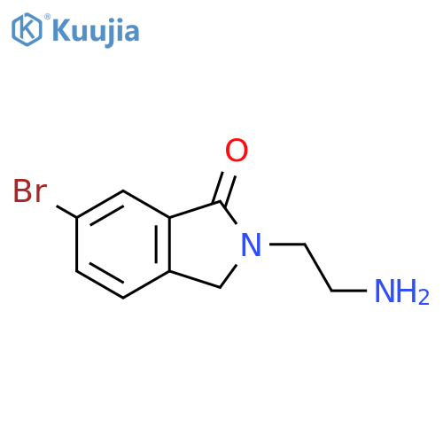 2-(2-aminoethyl)-6-bromo-2,3-dihydro-1H-isoindol-1-one structure