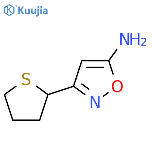 3-(thiolan-2-yl)-1,2-oxazol-5-amine structure