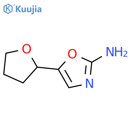 5-(oxolan-2-yl)-1,3-oxazol-2-amine structure
