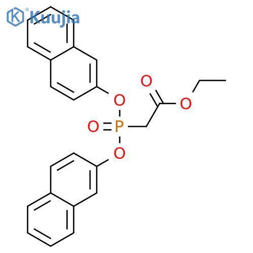 Ethyl 2-bis(2-naphthalenyloxy)phosphinylacetate structure