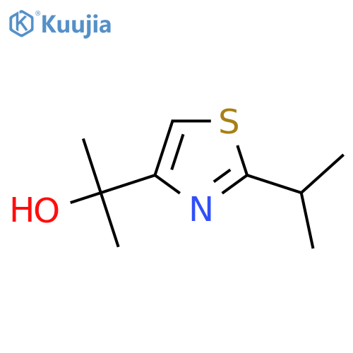 2-2-(propan-2-yl)-1,3-thiazol-4-ylpropan-2-ol structure