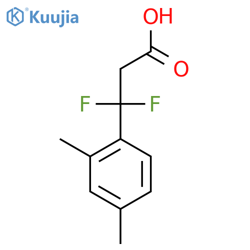 3-(2,4-dimethylphenyl)-3,3-difluoropropanoic acid structure