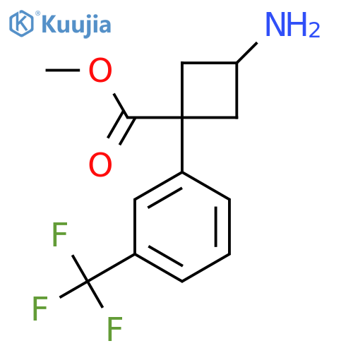 methyl 3-amino-1-3-(trifluoromethyl)phenylcyclobutane-1-carboxylate structure