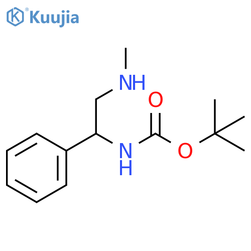 tert-butyl N-2-(methylamino)-1-phenylethylcarbamate structure