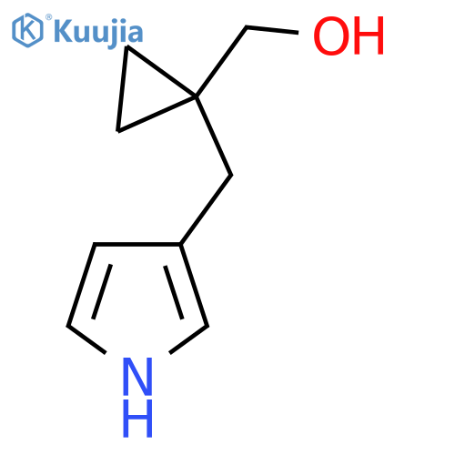 {1-(1H-pyrrol-3-yl)methylcyclopropyl}methanol structure