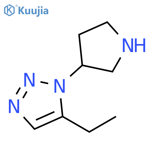 1H-1,2,3-Triazole, 5-ethyl-1-(3-pyrrolidinyl)- structure