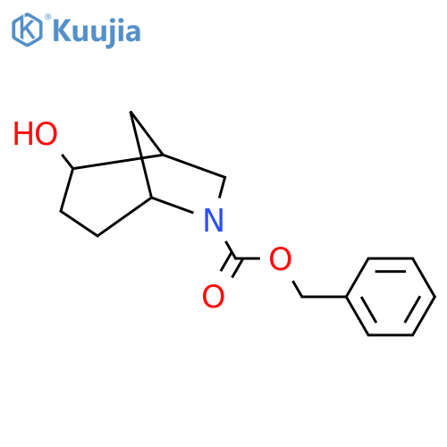 Benzyl 2-hydroxy-6-azabicyclo[3.2.1]octane-6-carboxylate structure