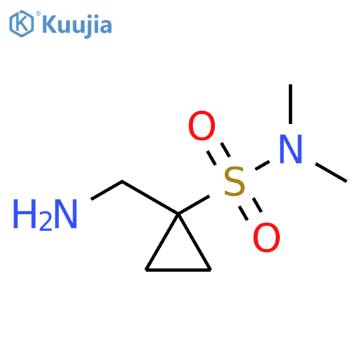 Cyclopropanesulfonamide, 1-(aminomethyl)-N,N-dimethyl- structure