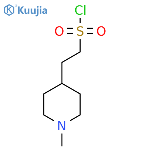 2-(1-Methylpiperidin-4-yl)ethane-1-sulfonyl chloride structure