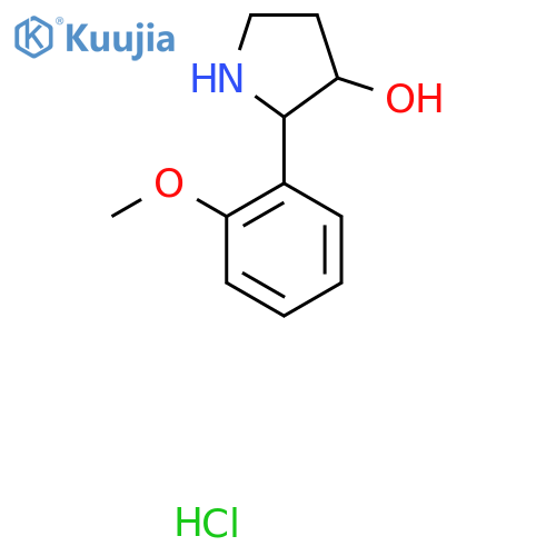 2-(2-methoxyphenyl)pyrrolidin-3-ol hydrochloride structure