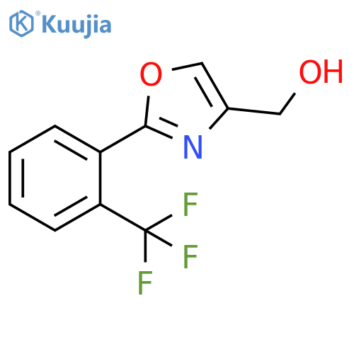 2-[2-(Trifluoromethyl)phenyl]-4-oxazolemethanol structure