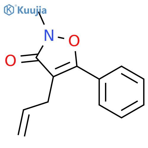 3(2H)-Isoxazolone, 2-methyl-5-phenyl-4-(2-propen-1-yl)- structure