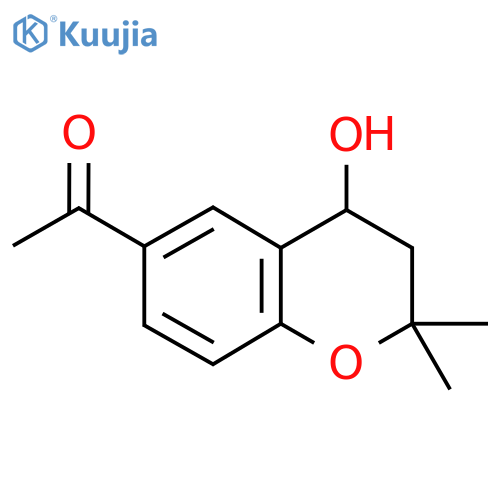 1-(4-Hydroxy-2,2-dimethyl-chroman-6-yl)-ethanone structure