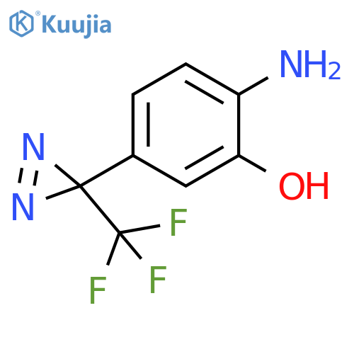2-amino-5-3-(trifluoromethyl)-3H-diazirin-3-ylphenol structure