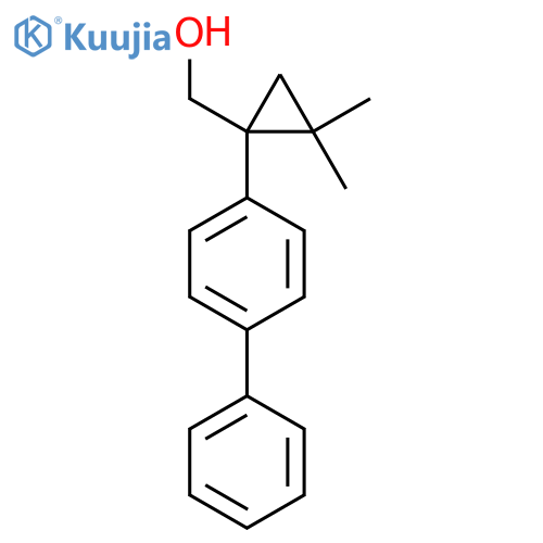 2,2-dimethyl-1-(4-phenylphenyl)cyclopropylmethanol structure