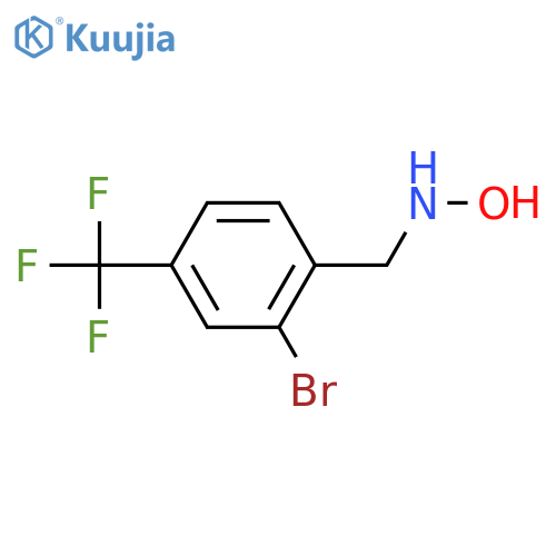 N-{2-bromo-4-(trifluoromethyl)phenylmethyl}hydroxylamine structure