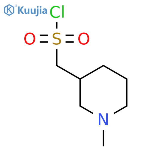 (1-methylpiperidin-3-yl)methanesulfonyl chloride structure