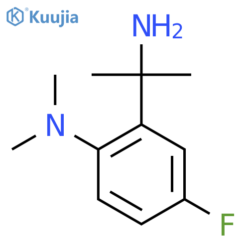 2-(2-aminopropan-2-yl)-4-fluoro-N,N-dimethylaniline structure
