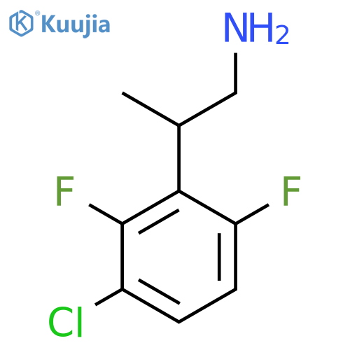 2-(3-chloro-2,6-difluorophenyl)propan-1-amine structure