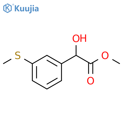 methyl 2-hydroxy-2-3-(methylsulfanyl)phenylacetate structure