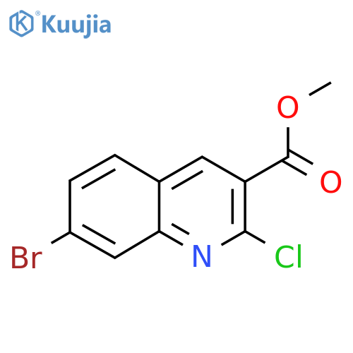 Methyl 7-bromo-2-chloroquinoline-3-carboxylate structure
