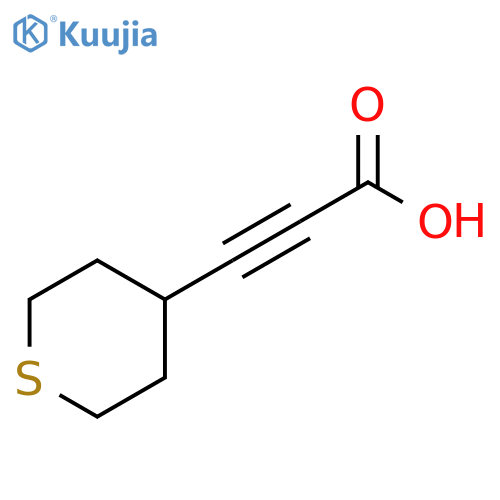2-Propynoic acid, 3-(tetrahydro-2H-thiopyran-4-yl)- structure
