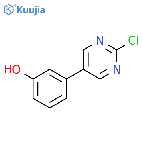 Phenol, 3-(2-chloro-5-pyrimidinyl)- structure