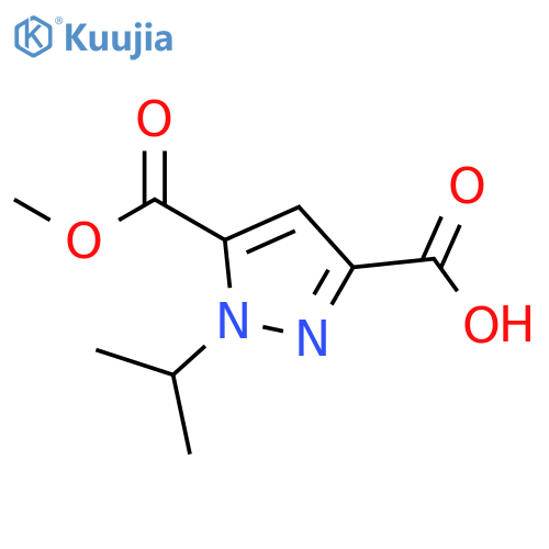 1-isopropyl-5-(methoxycarbonyl)-1H-pyrazole-3-carboxylic acid structure