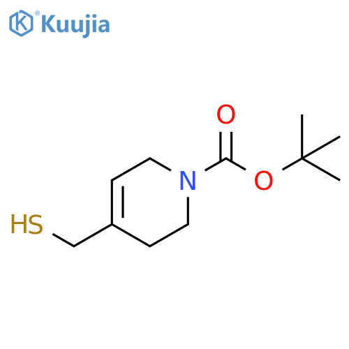 tert-butyl 4-(sulfanylmethyl)-1,2,3,6-tetrahydropyridine-1-carboxylate structure