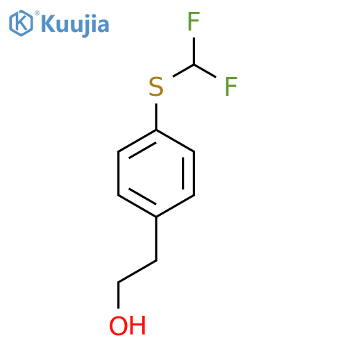 2-{4-(difluoromethyl)sulfanylphenyl}ethan-1-ol structure