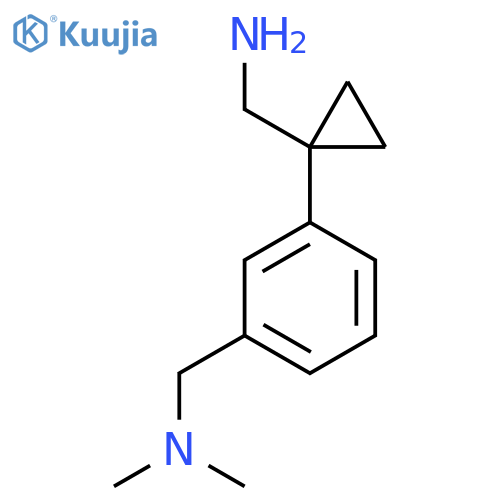 (1-{3-(dimethylamino)methylphenyl}cyclopropyl)methanamine structure