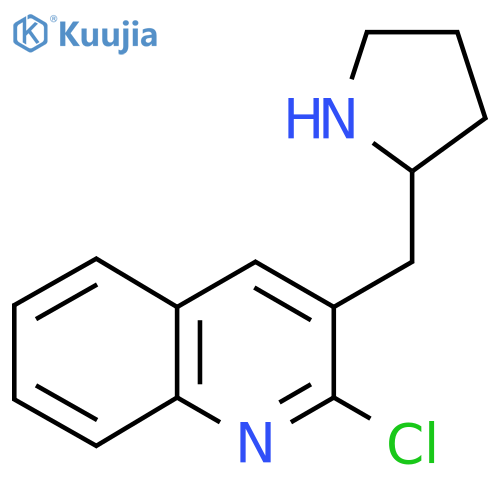 2-chloro-3-(pyrrolidin-2-yl)methylquinoline structure