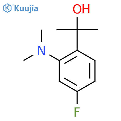 2-2-(dimethylamino)-4-fluorophenylpropan-2-ol structure