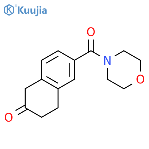 MORPHOLINE, 4-[(5,6,7,8-TETRAHYDRO-6-OXO-2-NAPHTHALENYL)CARBONYL]- structure