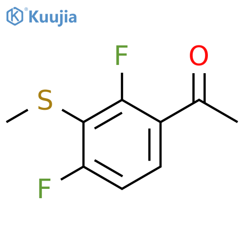 1-(2,4-Difluoro-3-(methylthio)phenyl)ethanone structure