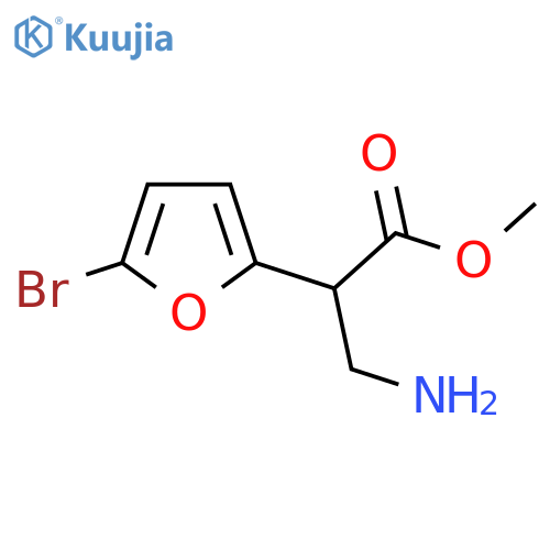 Methyl 3-amino-2-(5-bromofuran-2-yl)propanoate structure