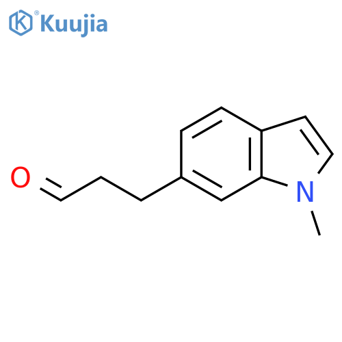 3-(1-methyl-1H-indol-6-yl)propanal structure