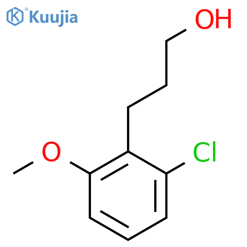 3-(2-chloro-6-methoxyphenyl)propan-1-ol structure