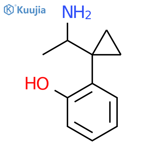2-1-(1-aminoethyl)cyclopropylphenol structure