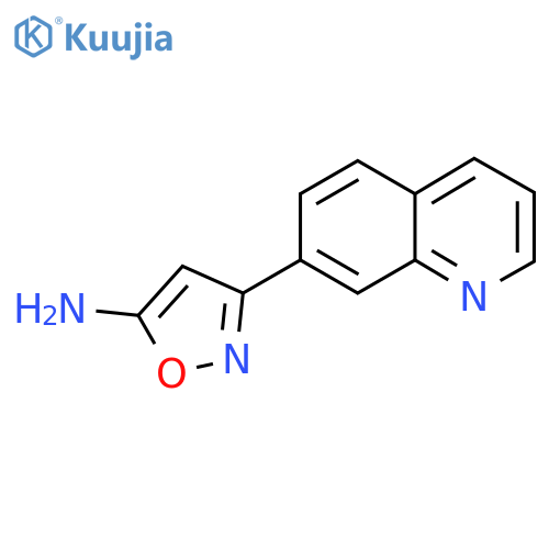 3-(Quinolin-7-yl)-1,2-oxazol-5-amine structure