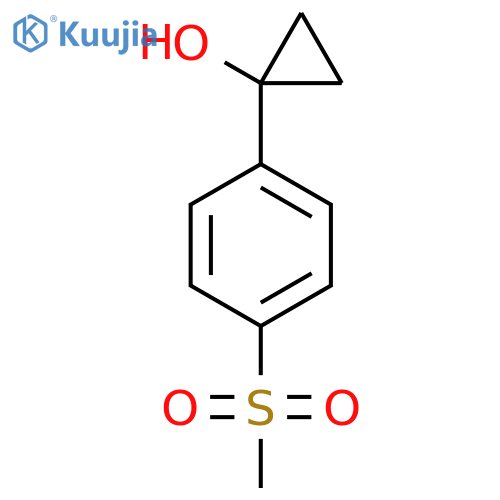 1-(4-methanesulfonylphenyl)cyclopropan-1-ol structure