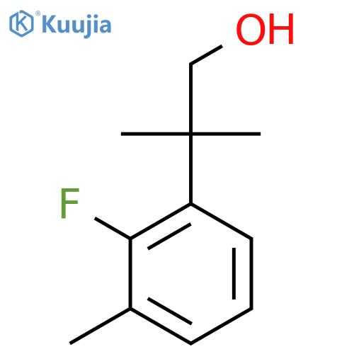 2-(2-fluoro-3-methylphenyl)-2-methylpropan-1-ol structure