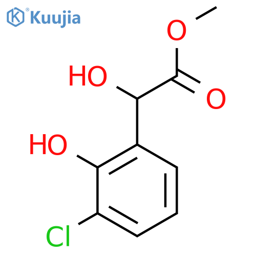 methyl 2-(3-chloro-2-hydroxyphenyl)-2-hydroxyacetate structure