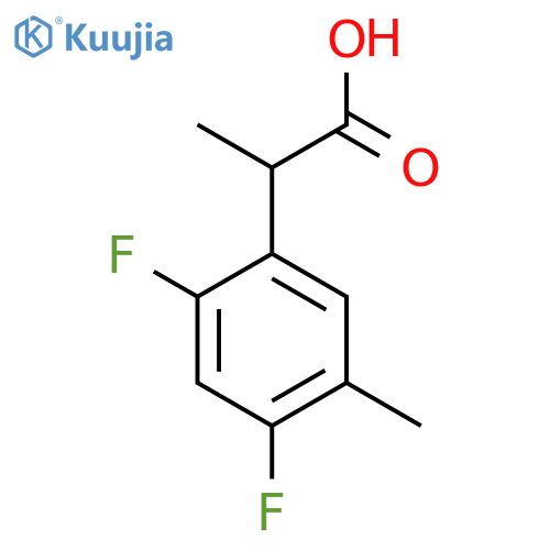 2-(2,4-Difluoro-5-methylphenyl)propanoic acid structure