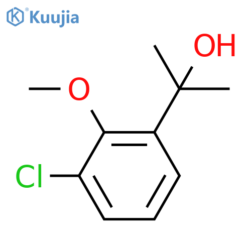 2-(3-chloro-2-methoxyphenyl)propan-2-ol structure