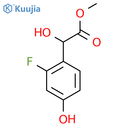 methyl 2-(2-fluoro-4-hydroxyphenyl)-2-hydroxyacetate structure