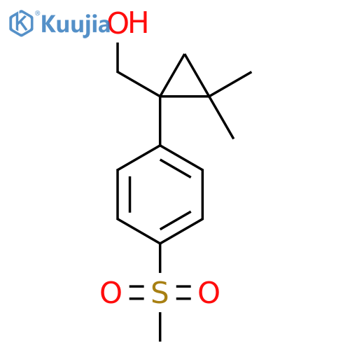 1-(4-methanesulfonylphenyl)-2,2-dimethylcyclopropylmethanol structure