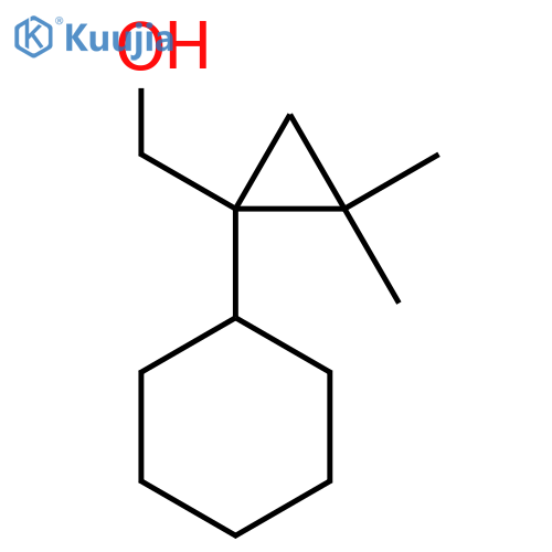 (1-cyclohexyl-2,2-dimethylcyclopropyl)methanol structure