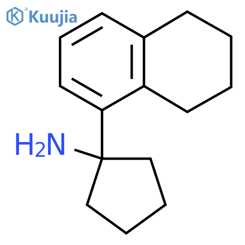 1-(5,6,7,8-tetrahydronaphthalen-1-yl)cyclopentan-1-amine structure