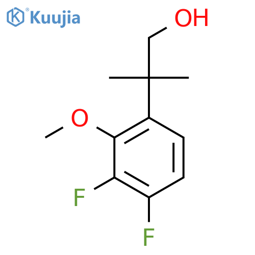 2-(3,4-difluoro-2-methoxyphenyl)-2-methylpropan-1-ol structure